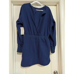 Women's Blue Sweatshirt Dress. Large. Pre-owned Excellent Condition